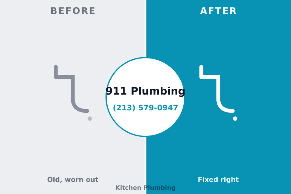 Before and after: plumbing repair East Brooklyn, CT